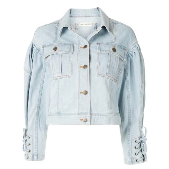 Ulla Johnson Jackets & Blazers - $525 Ulla Johnson Atticus Denim Puff Sleeve Jacket